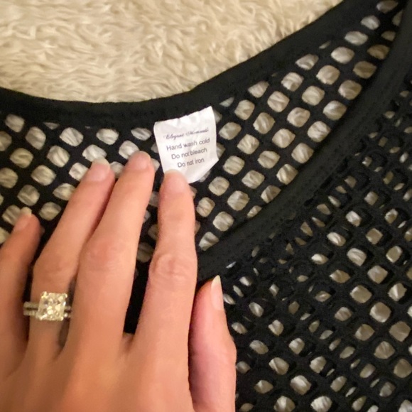 Fishnet style shirt coverup. - Picture 2 of 2